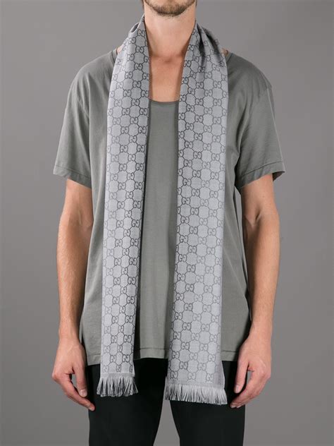 grey gucci scarf men|gucci print head scarf.